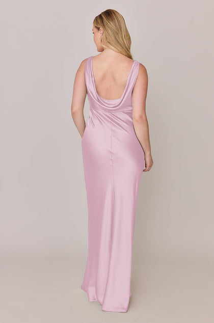 Audrey Satin Dress | Made To Order | Baby Pink