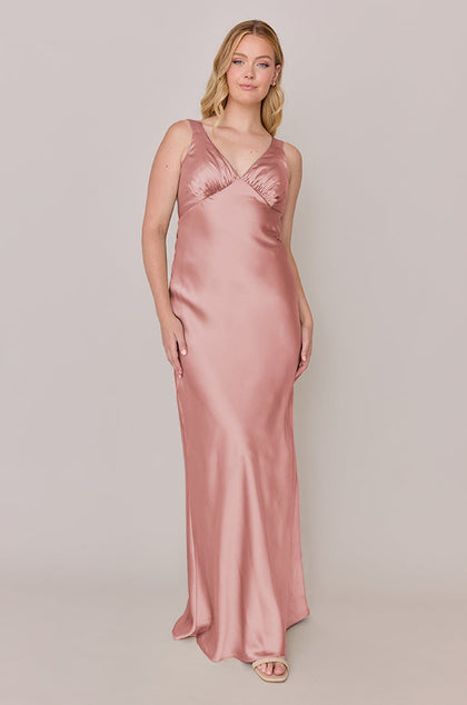 Audrey Satin Dress | Made To Order | Blushing Bride