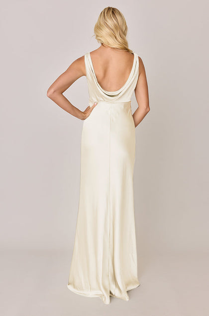 Audrey Satin Dress | Made To Order | Yellow