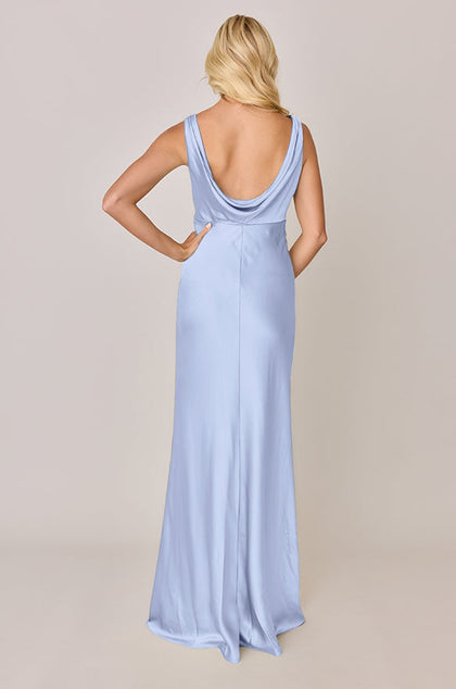 Audrey Satin Dress | Made To Order | Periwinkle