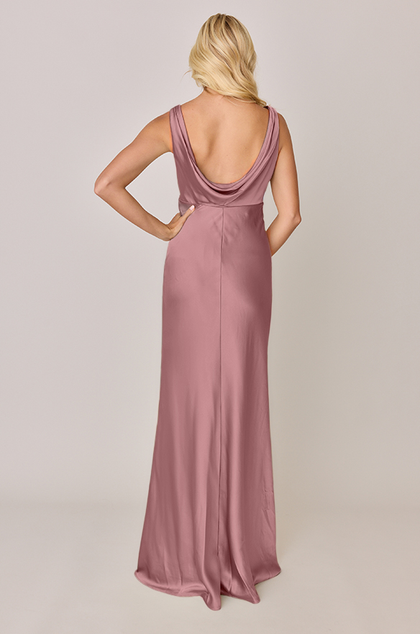 Audrey Satin Dress | Made To Order | Rose Quartz