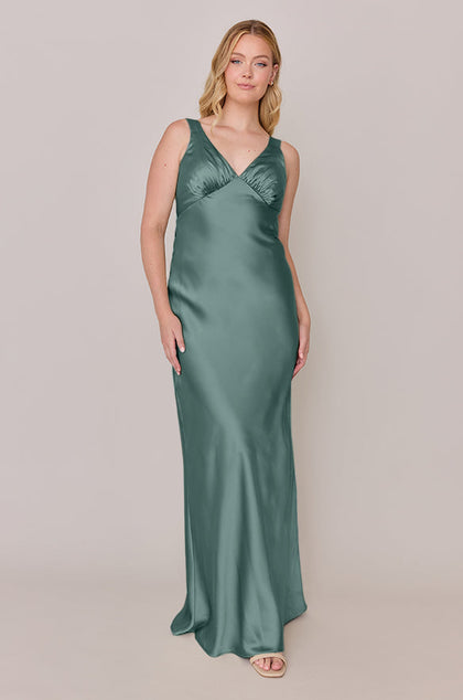 Audrey Satin Dress | Made To Order | Rosemary