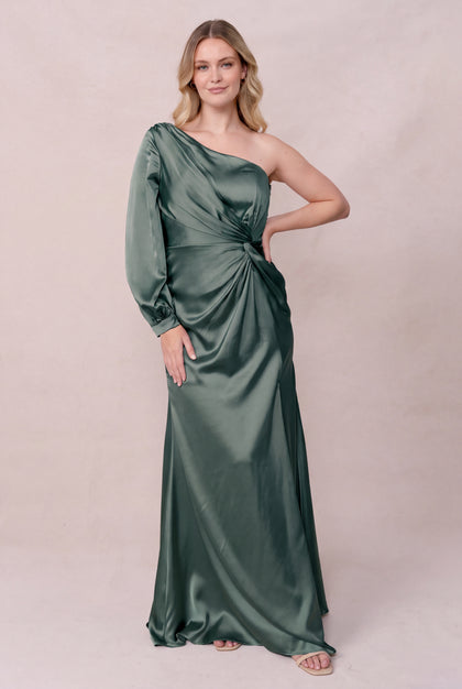 Aurora Satin Dress | Rosemary