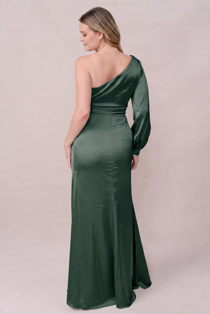 Aurora Satin Dress | Rosemary