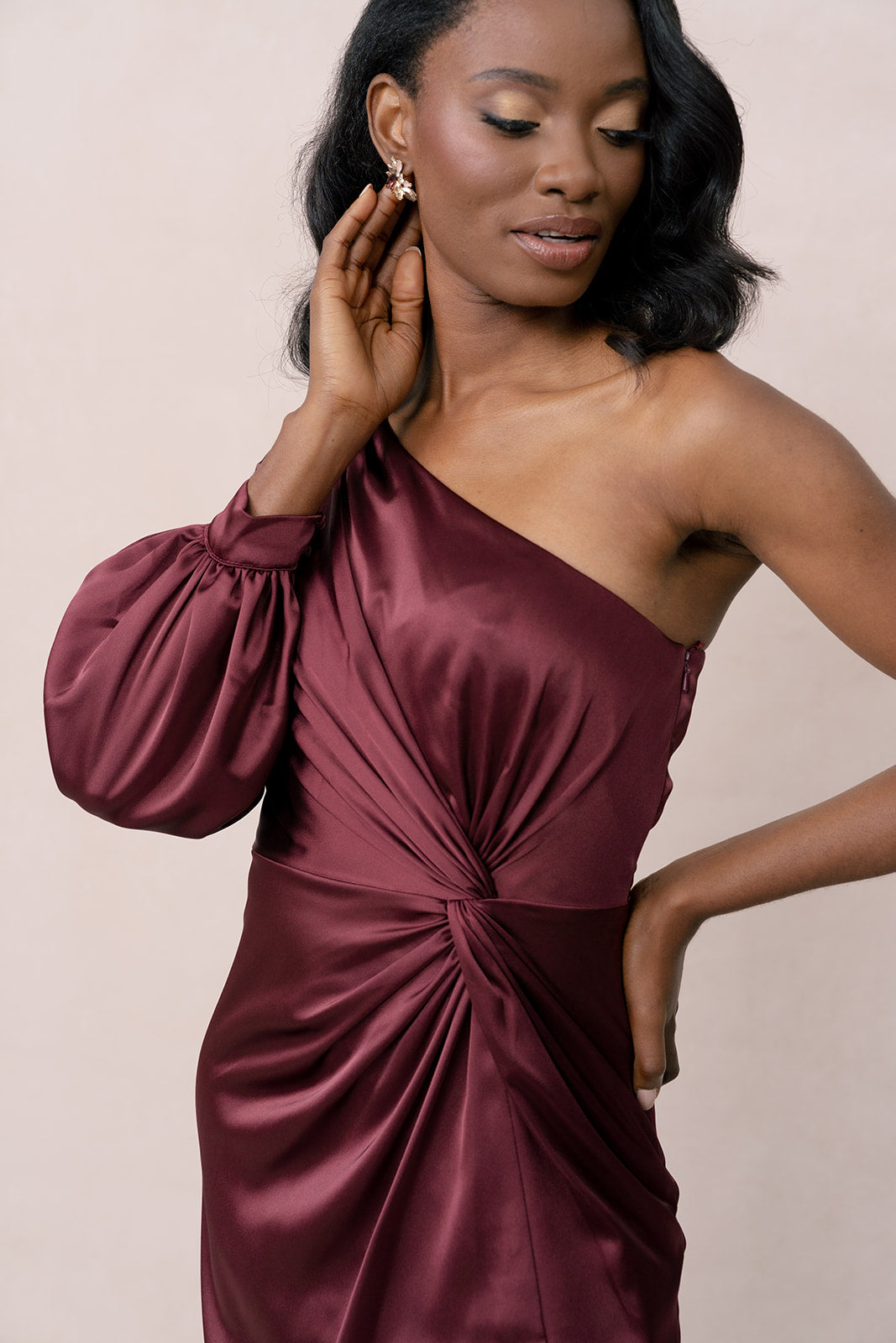 Aurora Satin Dress | Made To Order White Pearl Aurora Satin Dress | Made To Order White Pearl