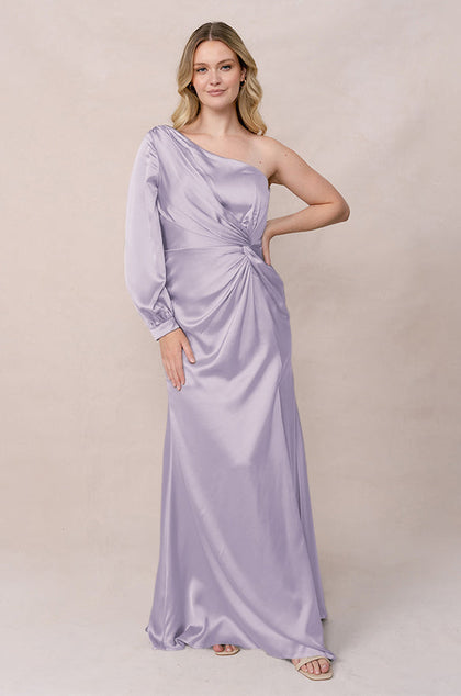 Aurora Satin Dress | Made To Order | Light Lavender