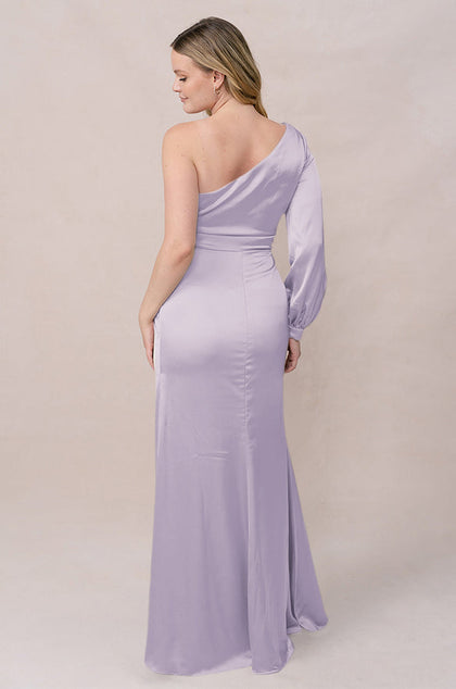 Aurora Satin Dress | Made To Order | Light Lavender