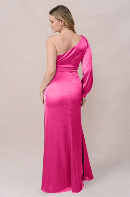 Aurora Satin Dress | Made To Order | Malibu Pink