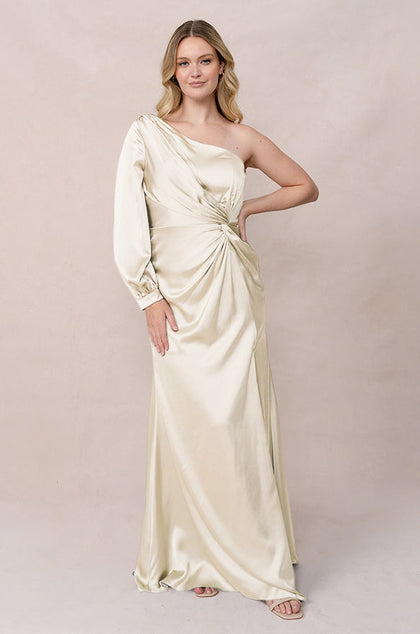 Aurora Satin Dress | Made To Order | Yellow