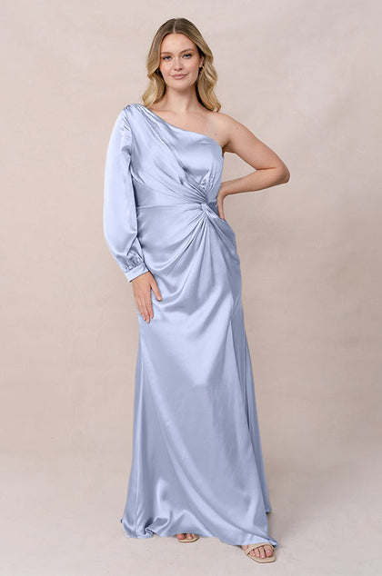 Aurora Satin Dress | Made To Order | Periwinkle