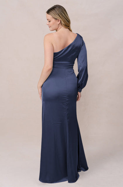 Aurora Satin Dress | Made To Order | Romantic Blue