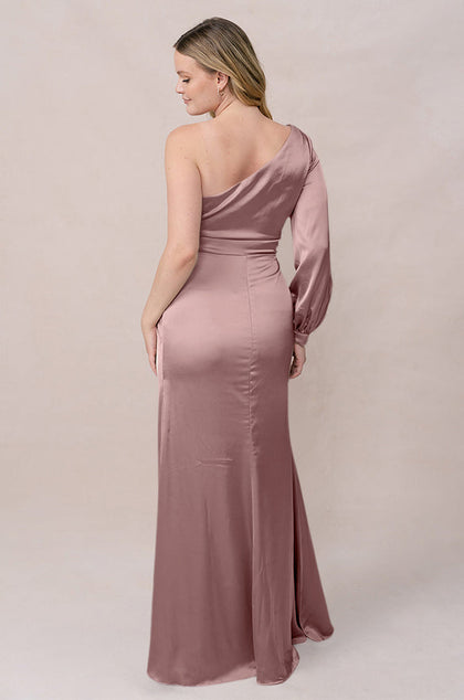 Aurora Satin Dress | Made To Order | Rose Quartz