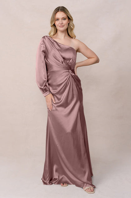 Aurora Satin Dress | Made To Order | Rose Quartz