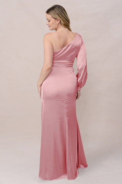 Aurora Satin Dress | Made To Order | Rosette