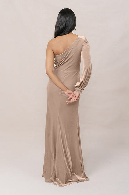 Aurora Velvet Dress | Made To Order | Champagne