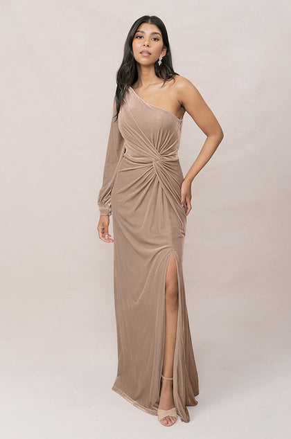 Aurora Velvet Dress | Made To Order | Champagne