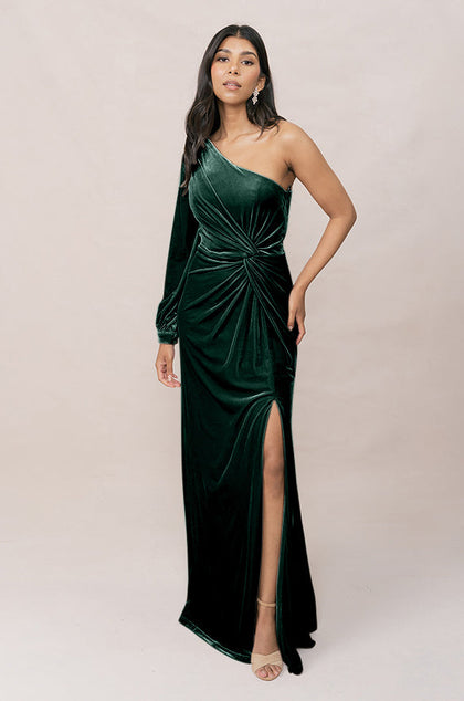 Aurora Velvet Dress | Made To Order | Emerald
