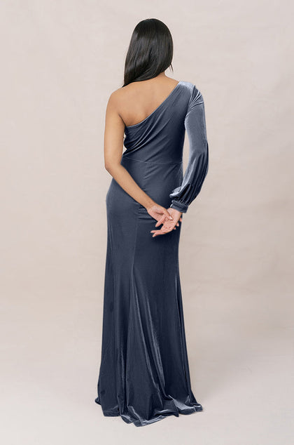 Aurora Velvet Dress | Made To Order | Indie Blue