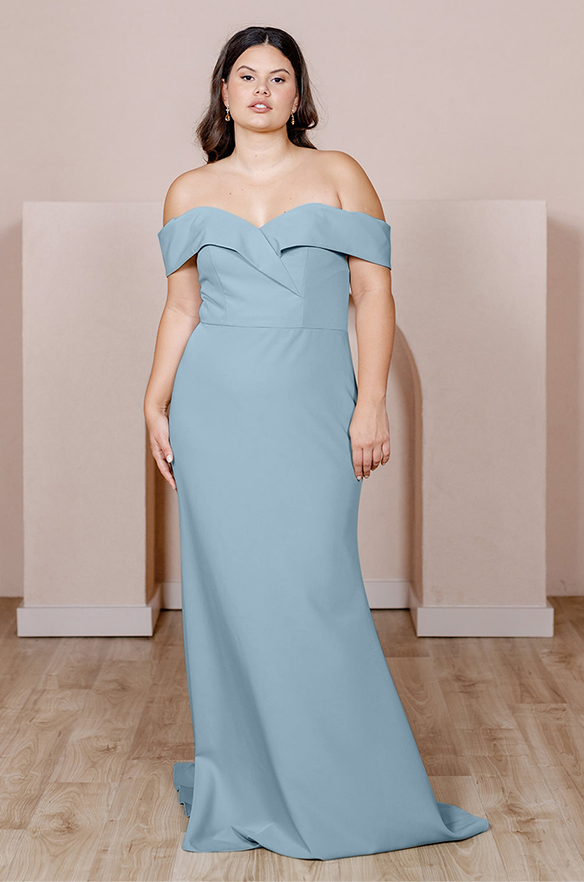 french blue bridesmaid dress Sample Bardot Crepe Color:Glossy Pink A beautiful addition to Women's Sunflower Floral Wrap priceupdate_2024May18