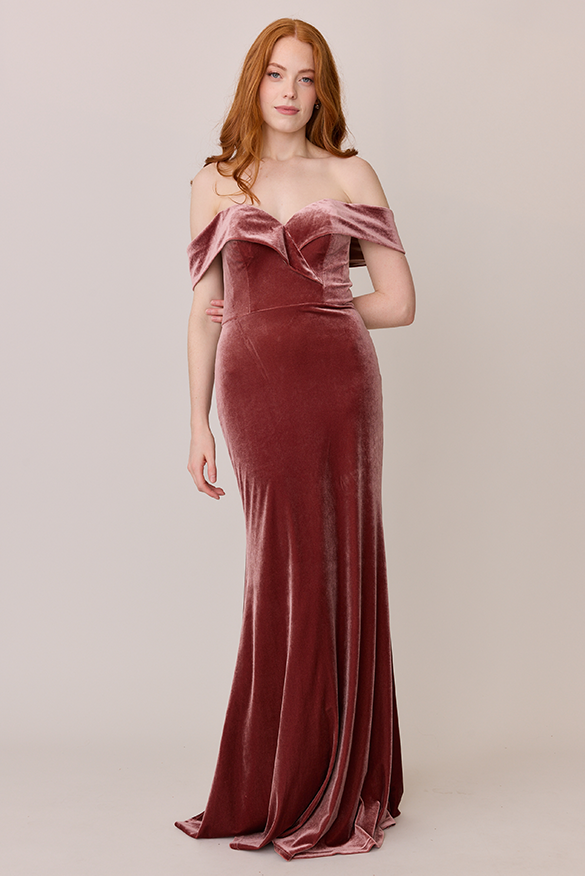 Bardot Velvet Dress