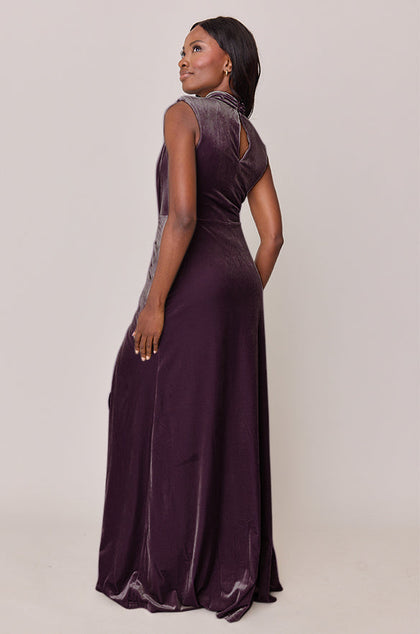 Beck Velvet Dress | Made To Order | Purple