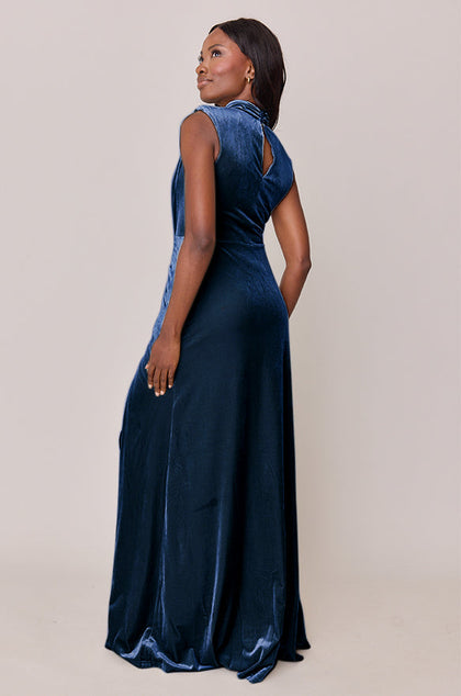 Beck Velvet Dress | Made To Order | Royal Blue