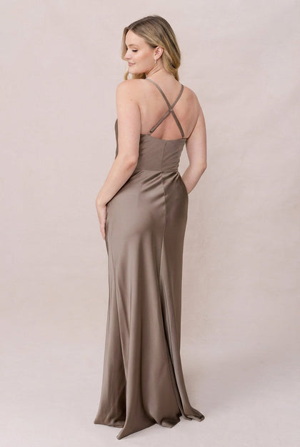 Billie Satin Dress | Made To Order | Truffle