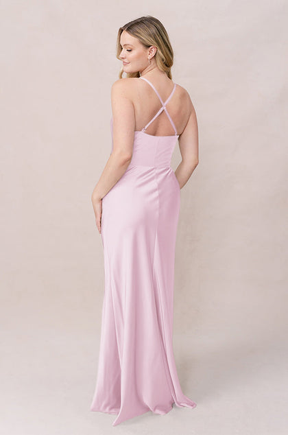 Billie Satin Dress | Made To Order | Baby Pink