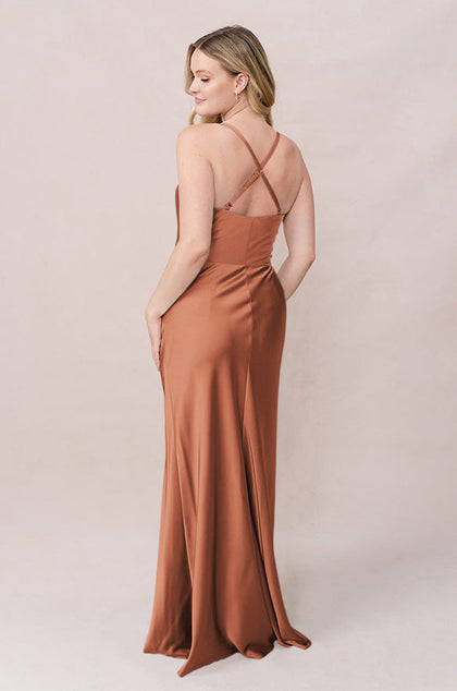 Billie Satin Dress | Made To Order | Copper