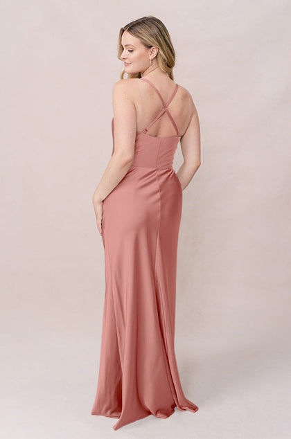 Billie Satin Dress | Made To Order | Desert Rose