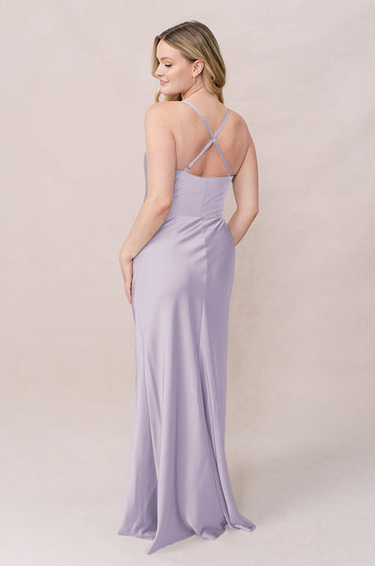 Billie Satin Dress | Made To Order | Light Lavender