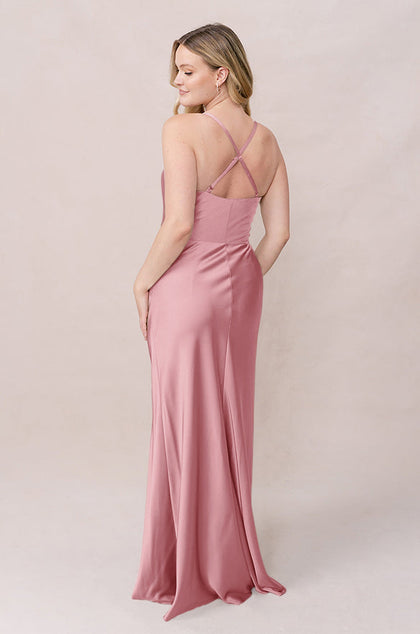 Billie Satin Dress | Made To Order | Rosette