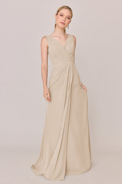 Blair Chiffon Dress | Made To Order | Champagne