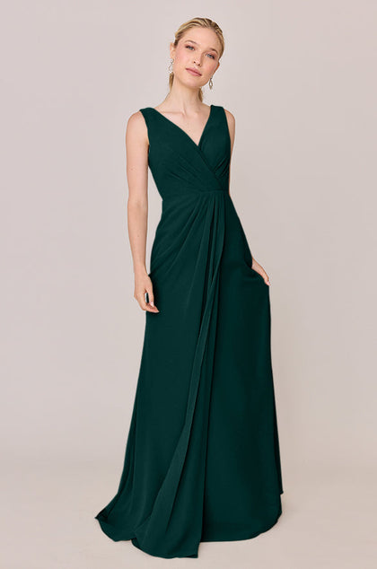 Blair Chiffon Dress | Made To Order | Classic Emerald