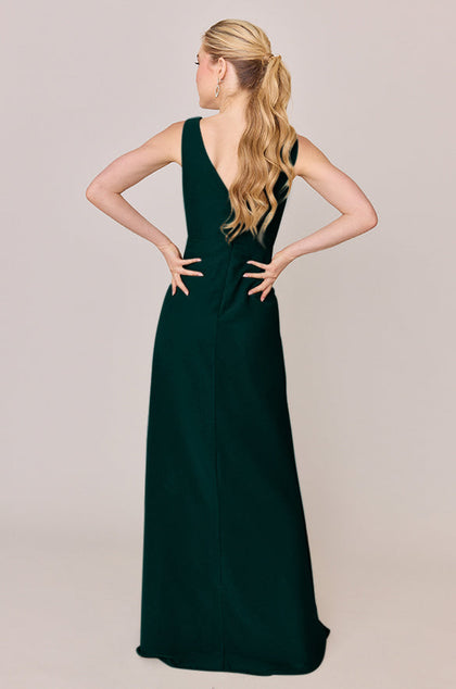 Blair Chiffon Dress | Made To Order | Classic Emerald