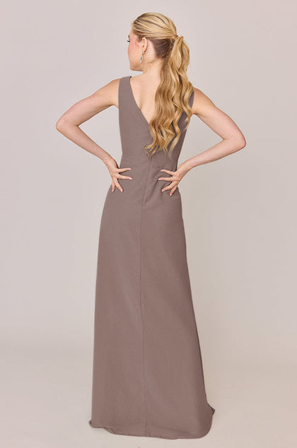 Blair Chiffon Dress | Made To Order | Latte