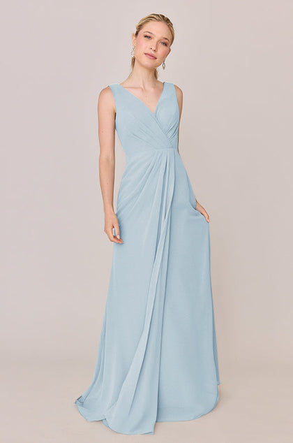 Blair Chiffon Dress | Made To Order | Light Blue
