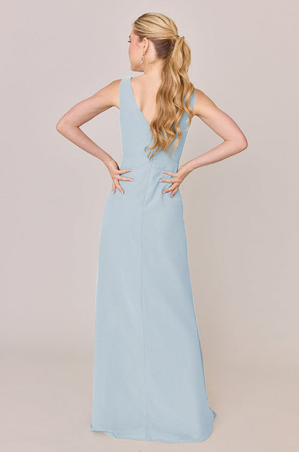 Blair Chiffon Dress | Made To Order | Light Blue