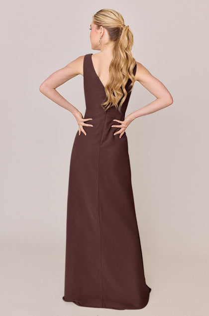 Blair Chiffon Dress | Made To Order | Mahogany