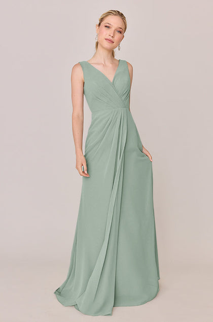 Blair Chiffon Dress | Made To Order | Sage