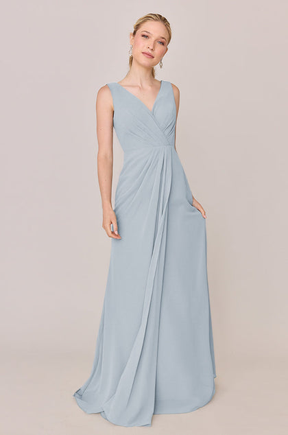 Blair Chiffon Dress | Made To Order | Sky Blue