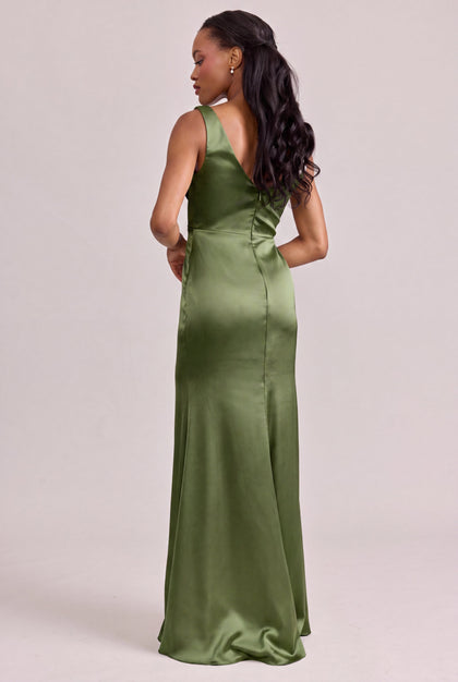 Blair Satin Dress | Made To Order | Fern