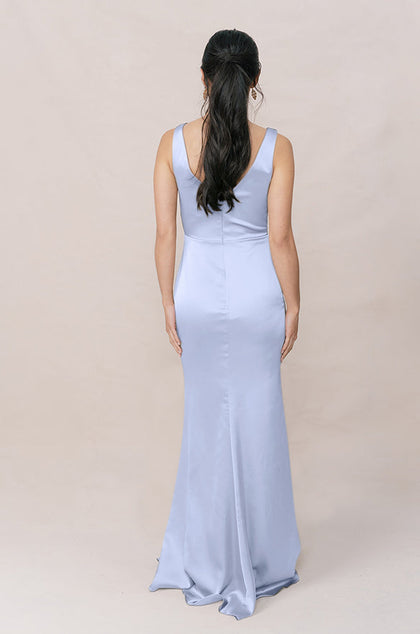 Blair Satin Dress | Made To Order | Periwinkle