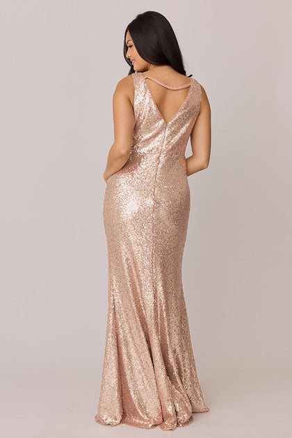 Blair Sequin Dress | Made To Order | Rose Gold