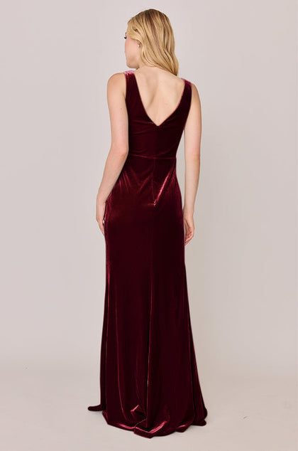 Blair Velvet Dress | Made To Order | Burgundy