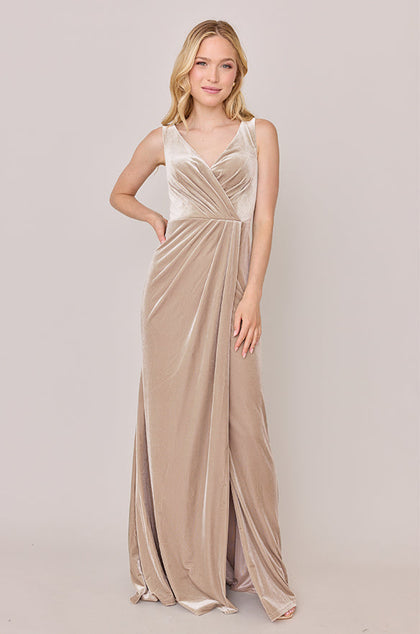 Blair Velvet Dress | Made To Order | Champagne