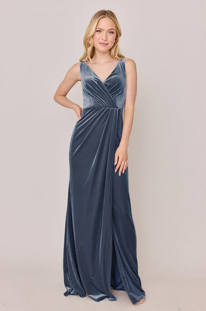 Blair Velvet Dress | Made To Order | Indie Blue