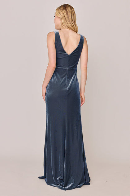 Blair Velvet Dress | Made To Order | Indie Blue