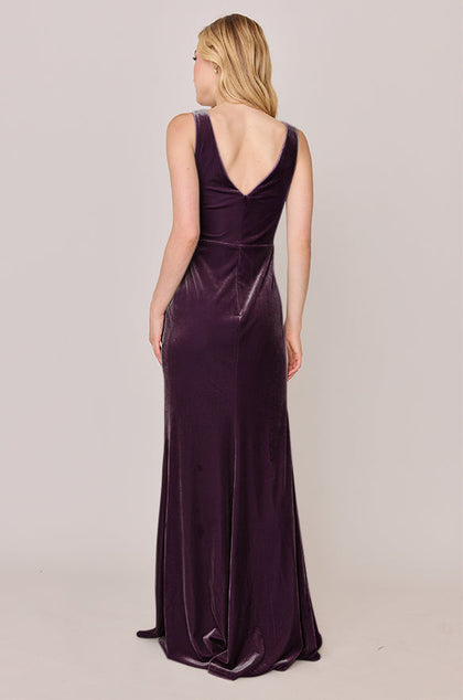 Blair Velvet Dress | Made To Order | Purple