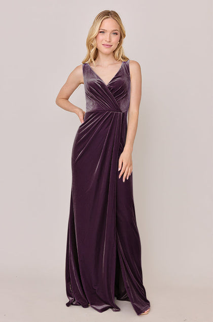Blair Velvet Dress | Made To Order | Purple